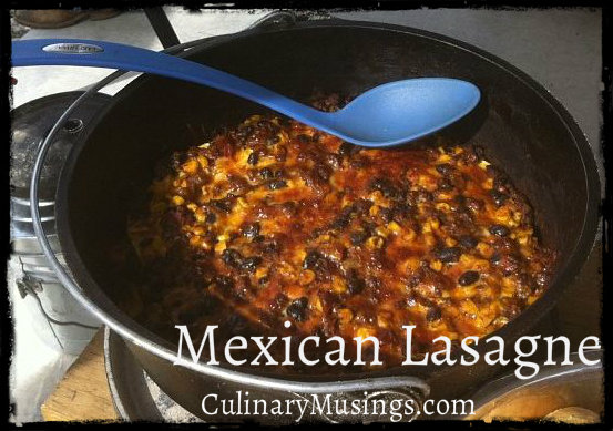 Dutch Oven Mexican Lasagna Recipe