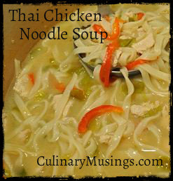 Thai chicken noodle soup