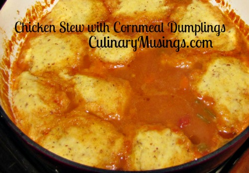 chicken stew cornmeal dumplings