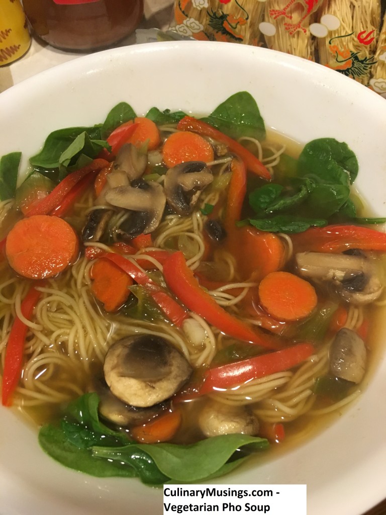 Easy Vegetarian Pho Soup Recipe - Culinary Musings