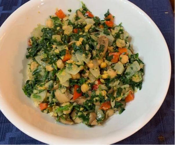 Garbanzos and Spinach Culinary Musings