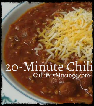 Easy 20 Minute Chili Recipe